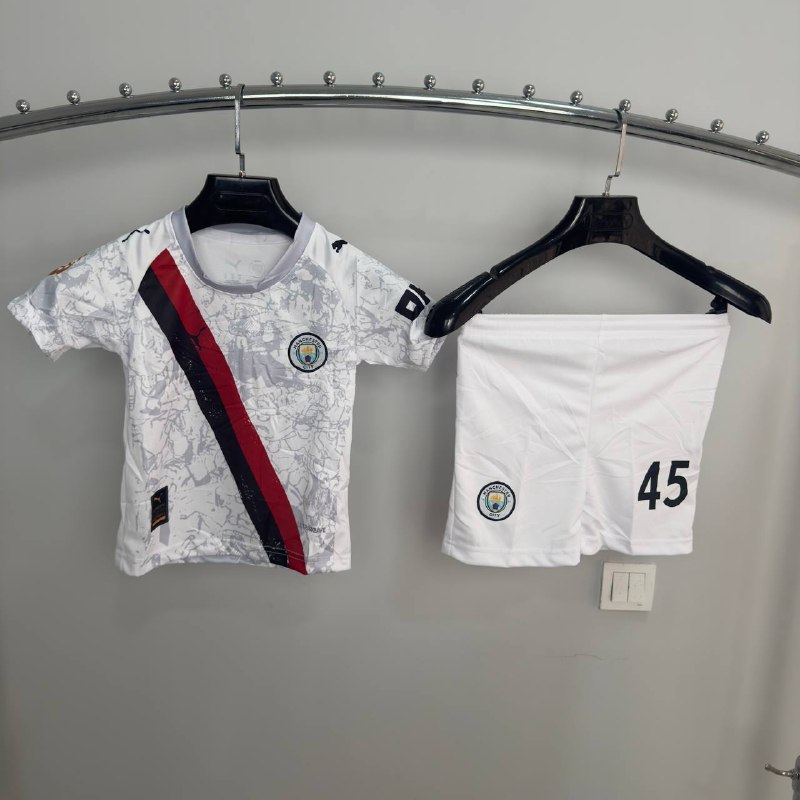 [AXL-38286-16-БЕЛЫЙ] Futbol formasi bolalar Manchester City 25/26 (16)