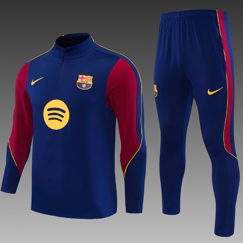 [AXL-40477-S-СИНИЙ] Trenirovka formasi kattalar Barca (S)